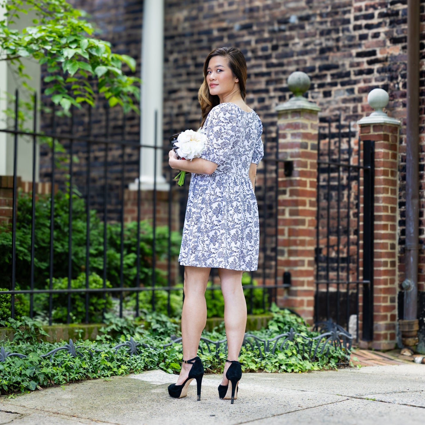 My Heart Square-Neck Dress