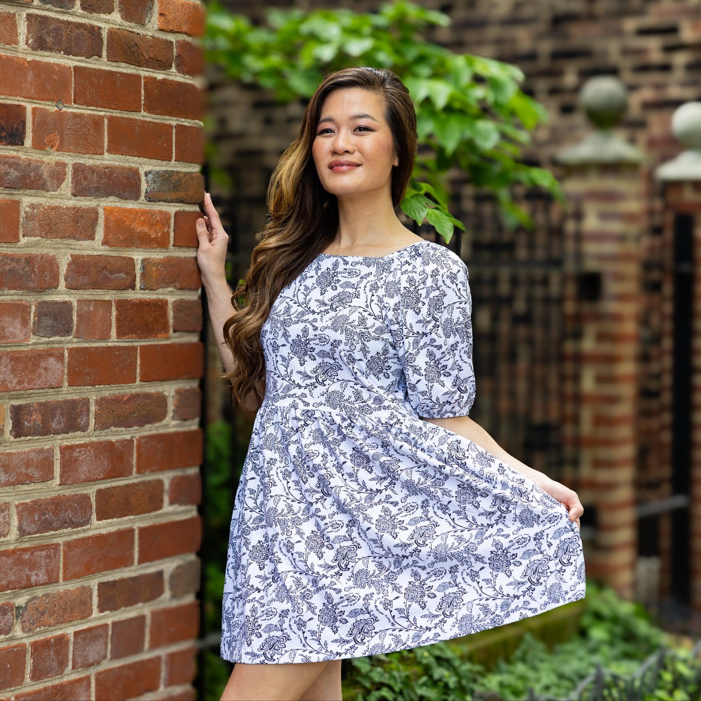 My Heart Square-Neck Dress