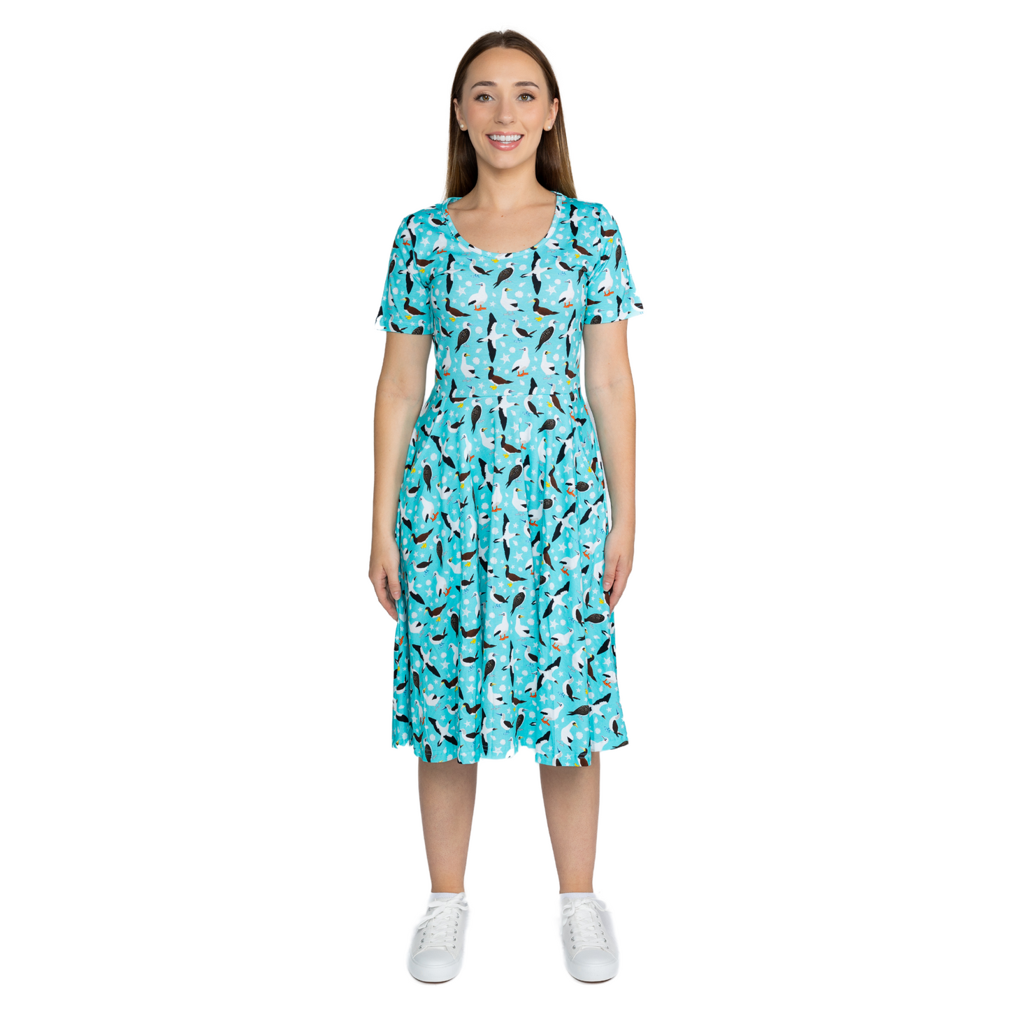 Booby Birds Twirl Dress