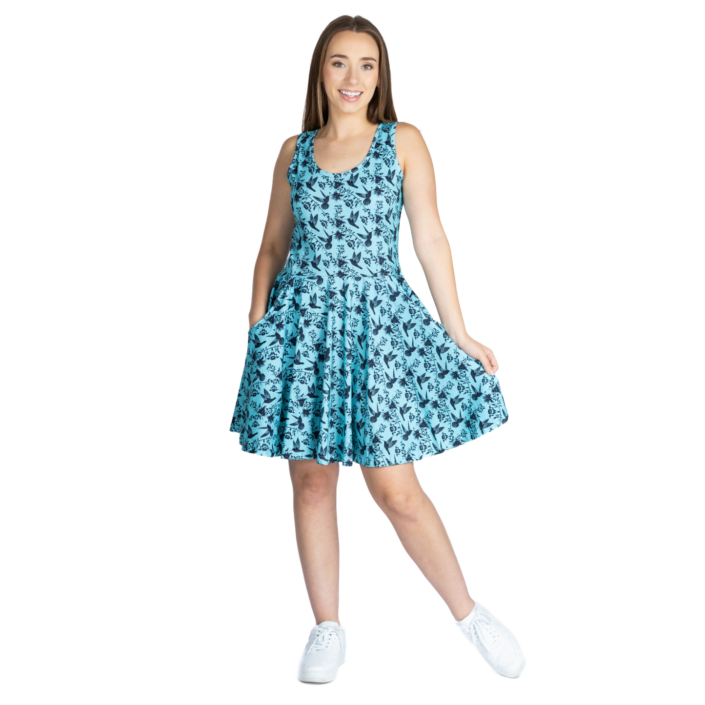 Hummingbird Skater Dress