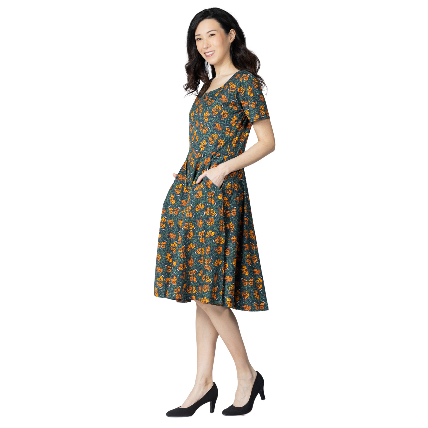 Monarch Butterflies Twirl Dress
