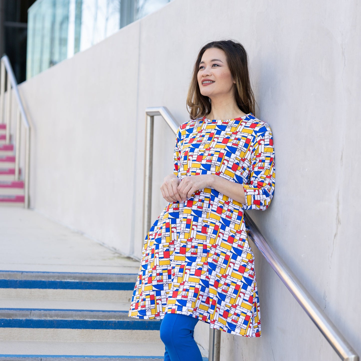 Mondrian Dinos 3/4th Sleeves Long Tunic