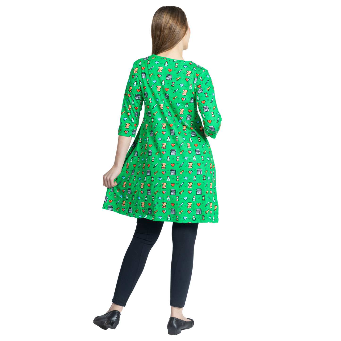 8-bit Adventure 3/4th Sleeves Long Tunic