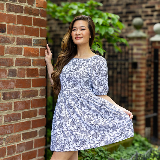 My Heart Square-Neck Dress