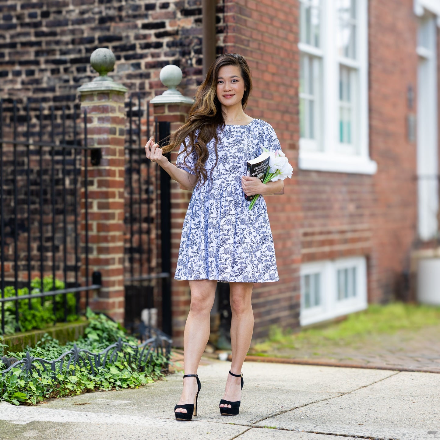 My Heart Square-Neck Dress