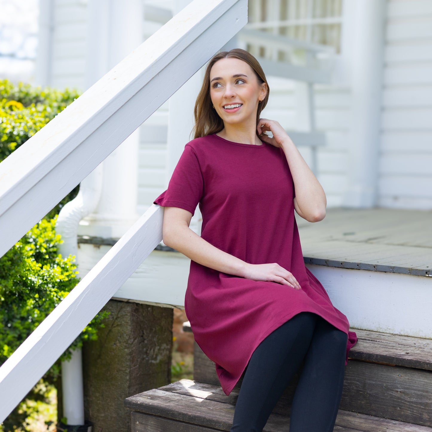 Burgundy Long Tunic