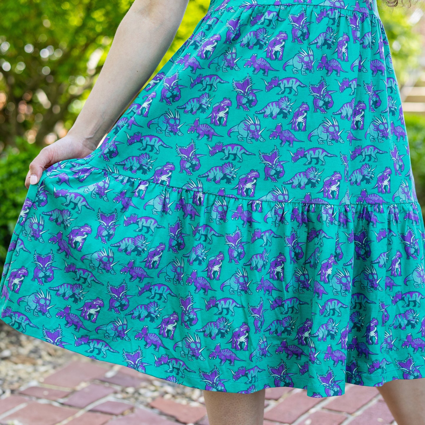 Ceratopsids Sleeveless Frill Dress