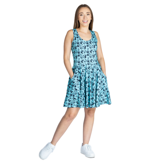 Hummingbird Skater Dress