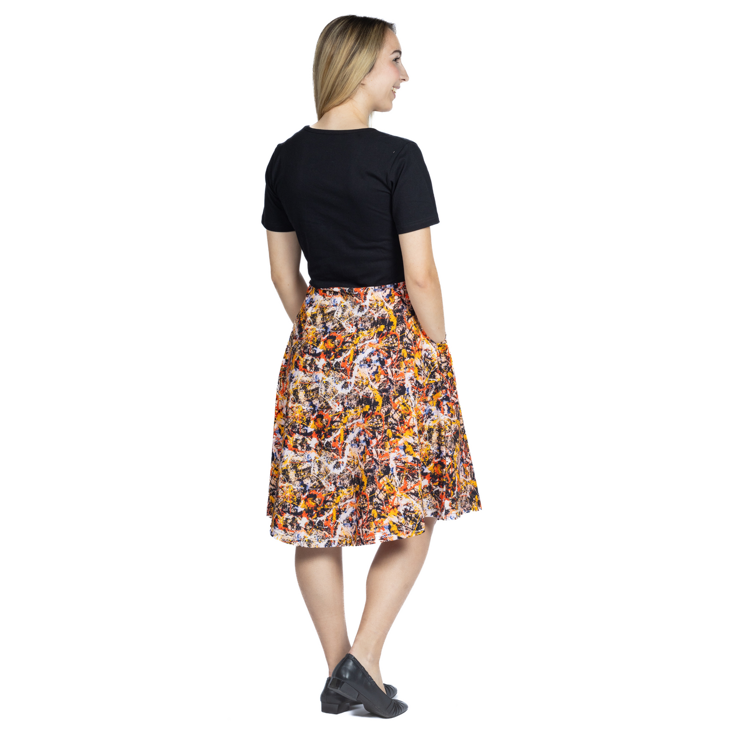 Abstract Convergence Art Fit & Flare Dress