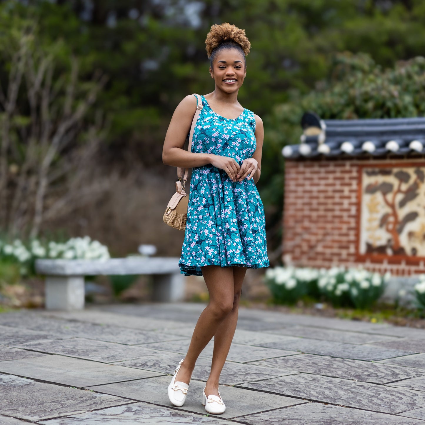 Sakura Starlings Skater Dress