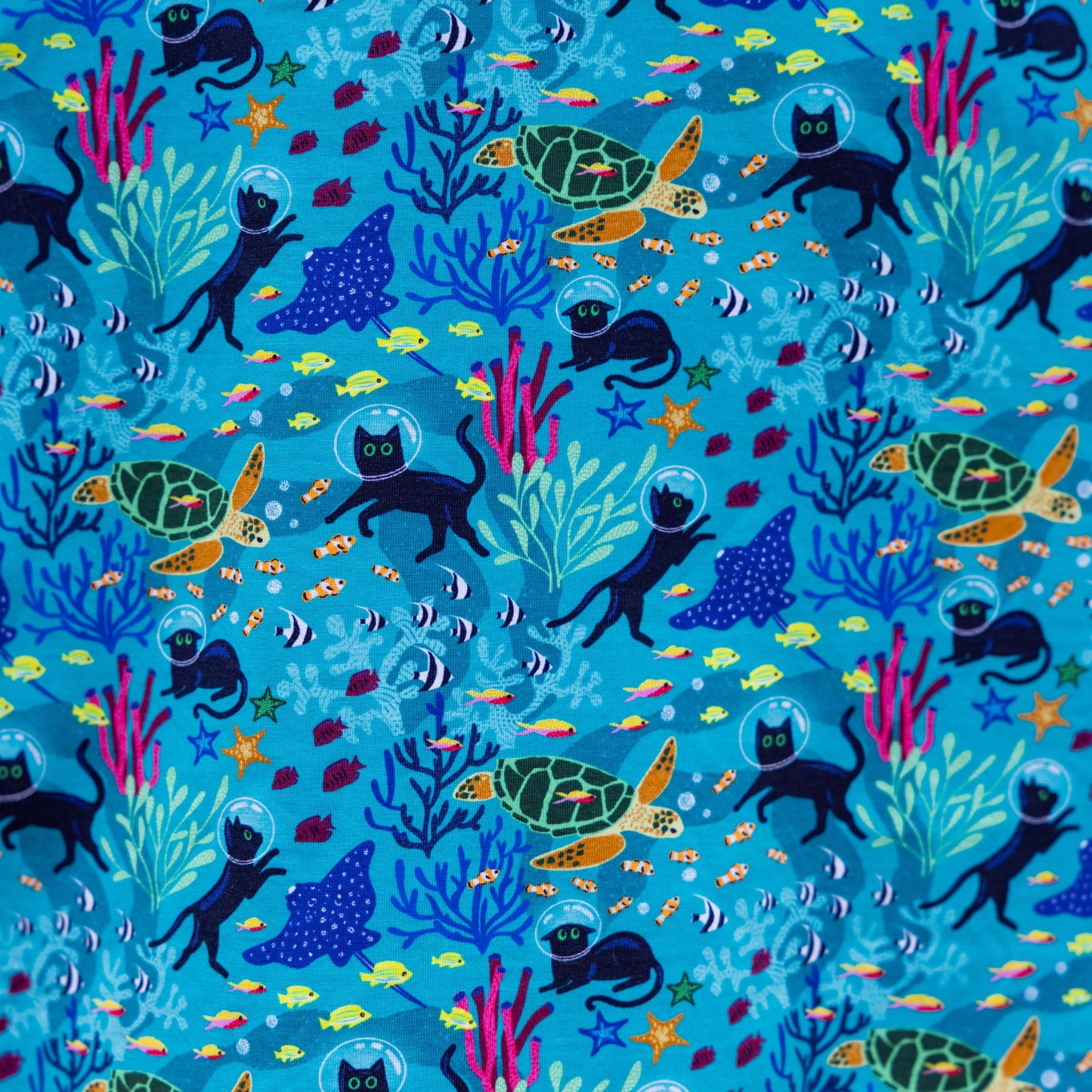 Seabed Exploration A-Line Dress (No Waist Seam)