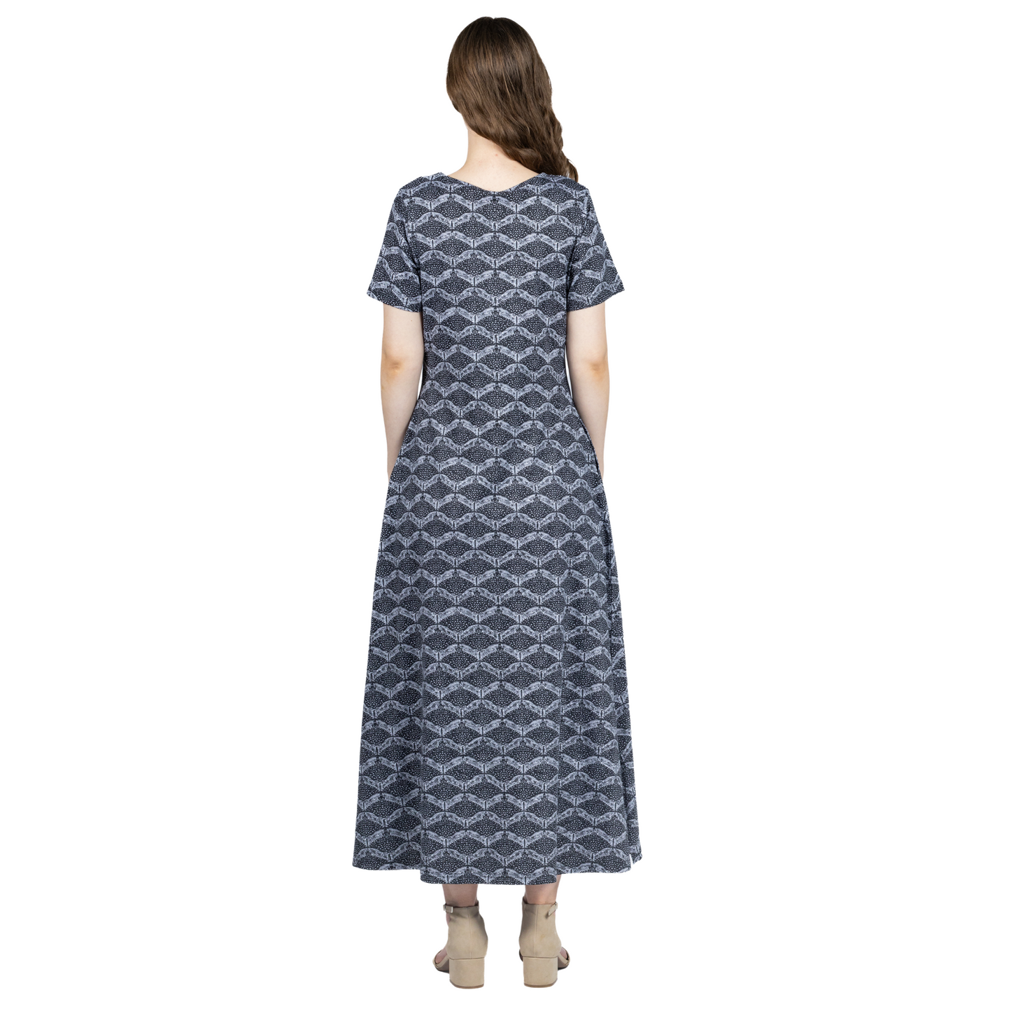Spotted Eagle Rays Maxi Dress